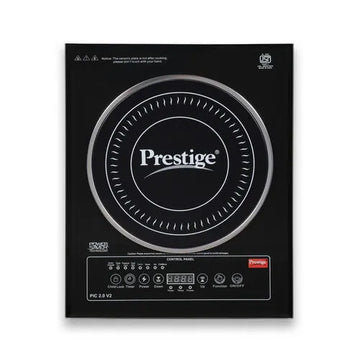 Prestige PIC 2.0 V2 2000W Induction Cooktop – Indian Menu Options, Touch Panel & Dual Heat Sensors