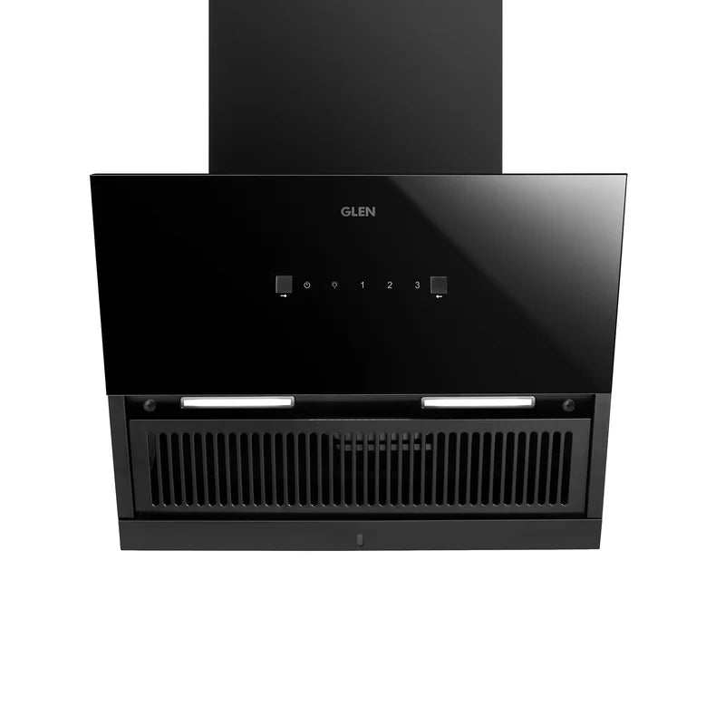Glen CH 6064 HSR BL AC 60/75/90cm Auto Clean Glass Filterless Kitchen Chimney – 1400 m³/h, Heat Sensor & Motion Control