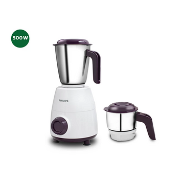 Buy Philips Daily Collection Mixer Grinder | 500Watt with 2 Jars | White and Purple ( HL7506/00)