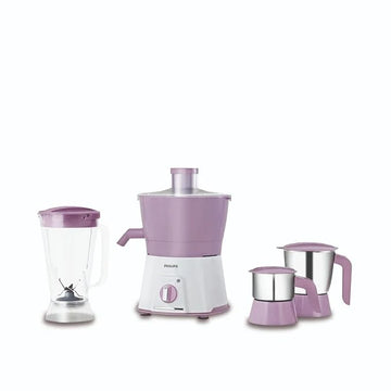 Philips Juicer Mixer Grinders 600Watt | 3 Jars | Pink (HL7581/00)