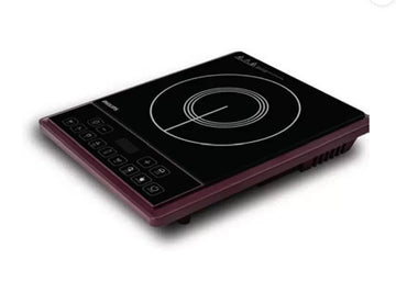 Buy Philips 2000w induction cooktop with push button | Maroon (HD4994/00)