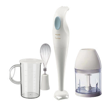 Philips Hand Blender with Chopping Attachment | 250-Watt | White (HR1351/90)