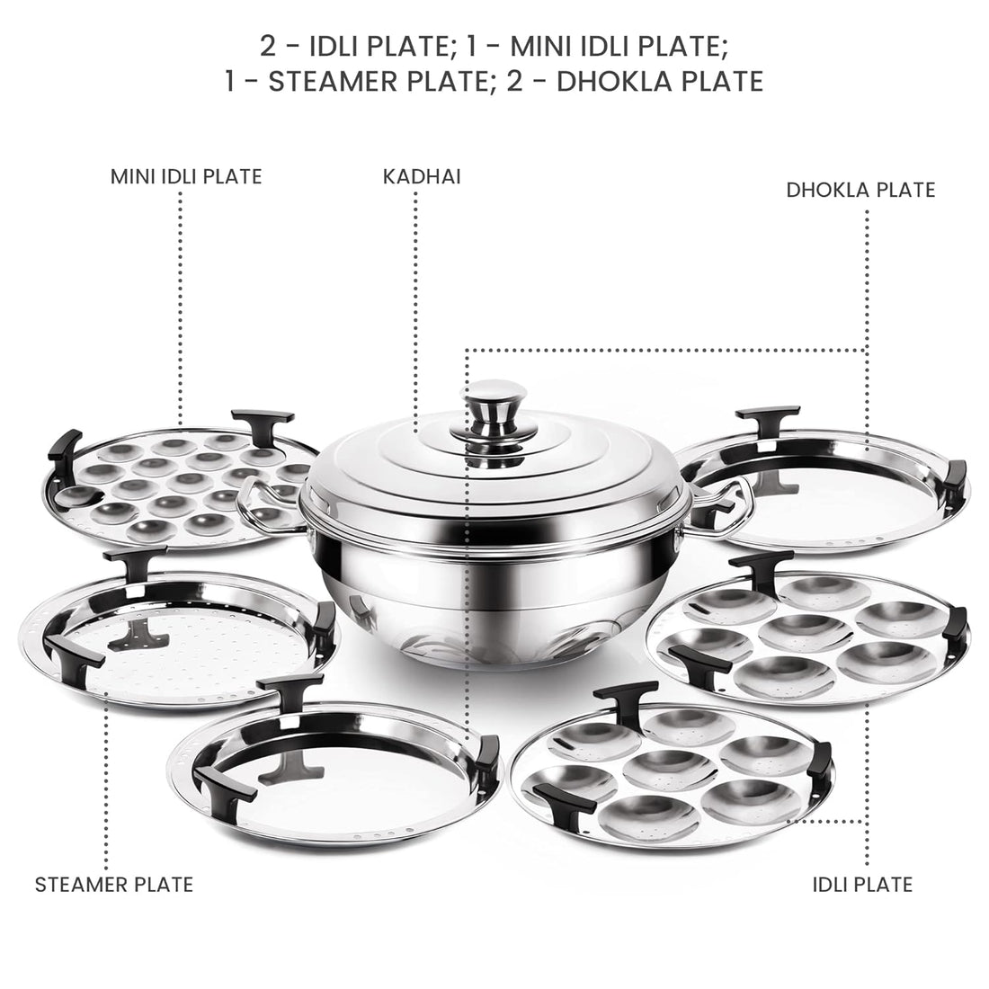 Milton ProCook Stainless Steel Multi Kadhai