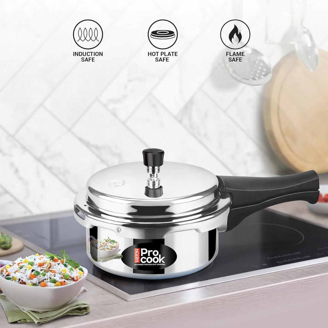Milton ProCook Aluminium Outer Lid Pressure Cooker