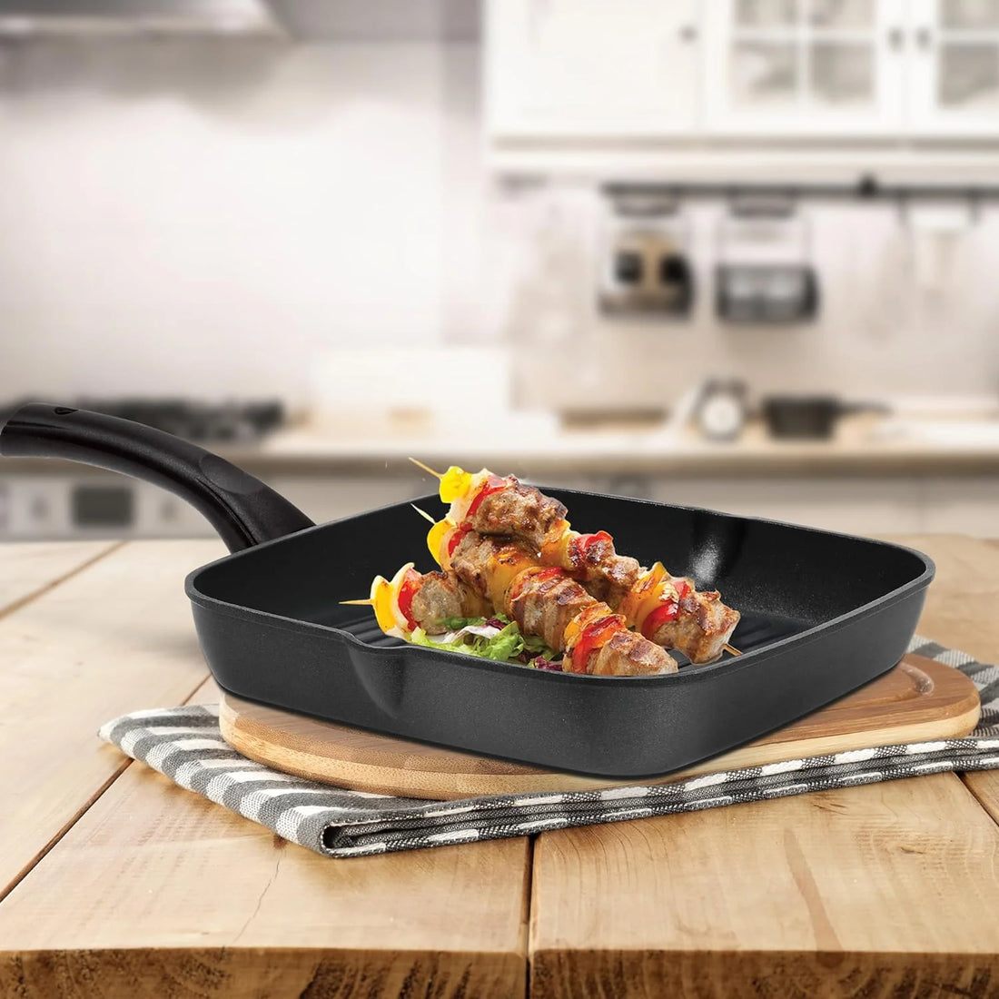 Milton ProCook Die Cast Induction Grill Pan – Premium Non-Stick Grill Pan