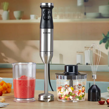 Borosil SmartBlend 800W Hand Blender with Chopper & Whisk