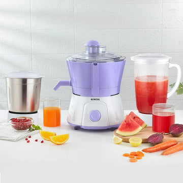Borosil Primus III 500W Juicer Mixer Grinder with 2 Jars & Juicer Mesh