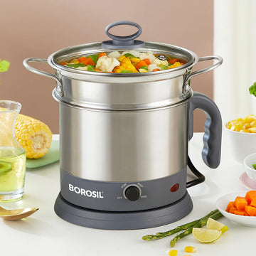 Borosil Quick 1.3L Multipurpose Electric Kettle