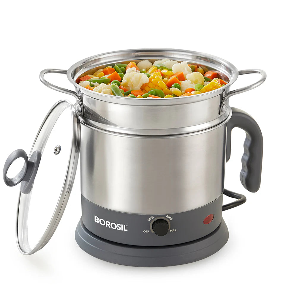 Borosil Quick 1.3L Multipurpose Electric Kettle