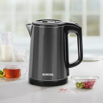 Borosil Cooltouch CT08 1L Stainless Steel Electric Kettle