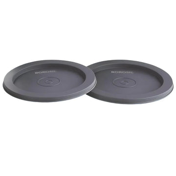 Borosil Carryfresh Stainless Steel Lunchbox Lid Set of 2