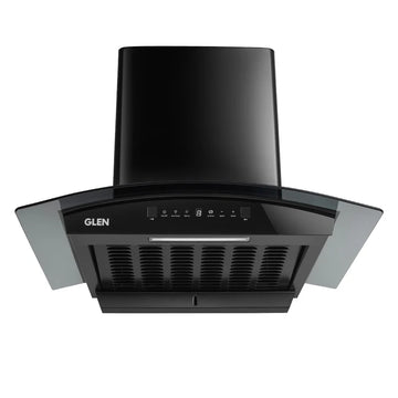 Glen 6071R BLDC BL AC 60/90cm Auto Clean Curved Glass Chimney – 1400 m³/h, BLDC Motor, Inverter Technology & Motion Sensor