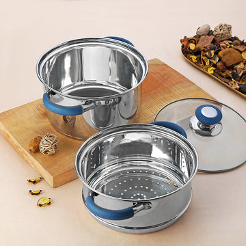 Chakmak Smart Steamer with Glass Lid Induction Base - 21CM