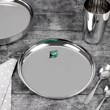 Chakmak Cherry Steel Plates Set of 6