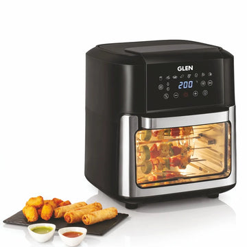 Glen Digital Air Fryer 12 Litre, 2000W with 8 Preset Menus, Time & Temperature Control (SA 3040 DSS)
