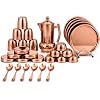Chakmak Crown Collection Magnolia Dinner Set 31 Pcs | PVD Coated Stainless Steel