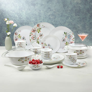 Borosil Larah Isabel Premia Dinner Set with Toughened Opal Glass