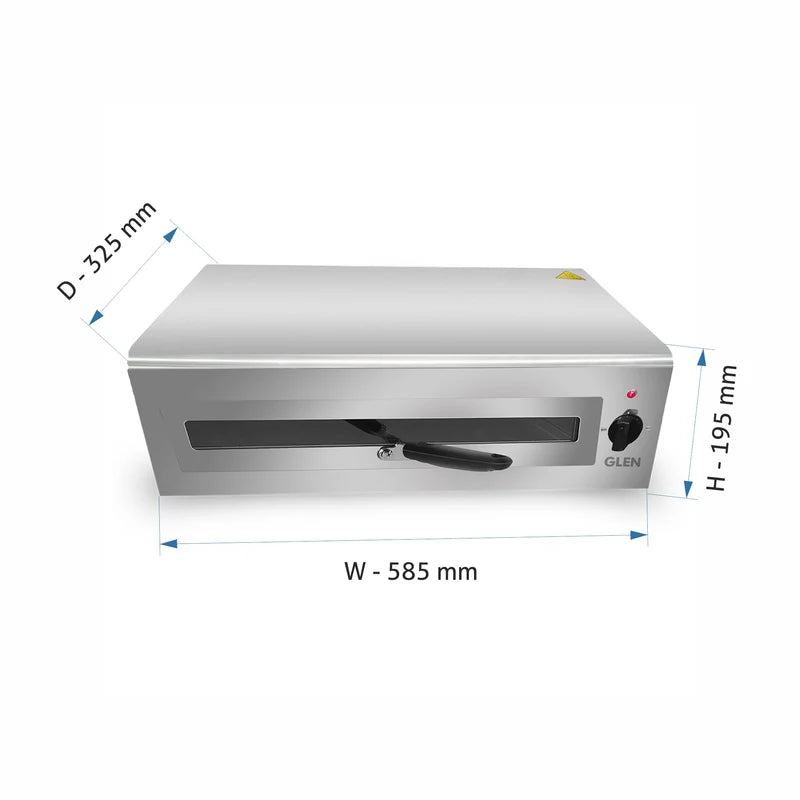 Glen Electric Tandoor and Grill 1400W | Extra Large capacity Stainless Steel Body (5014 XL)