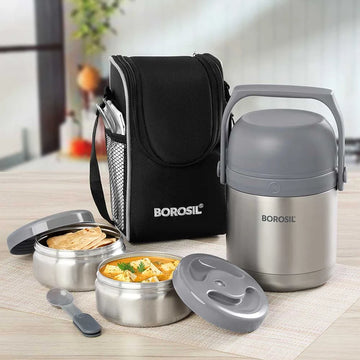 Borosil Hot n Fresh Insulated Stainless Steel Lunch Box