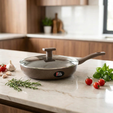 Milton ProCook Ceramic Fry Pan with Glass Lid