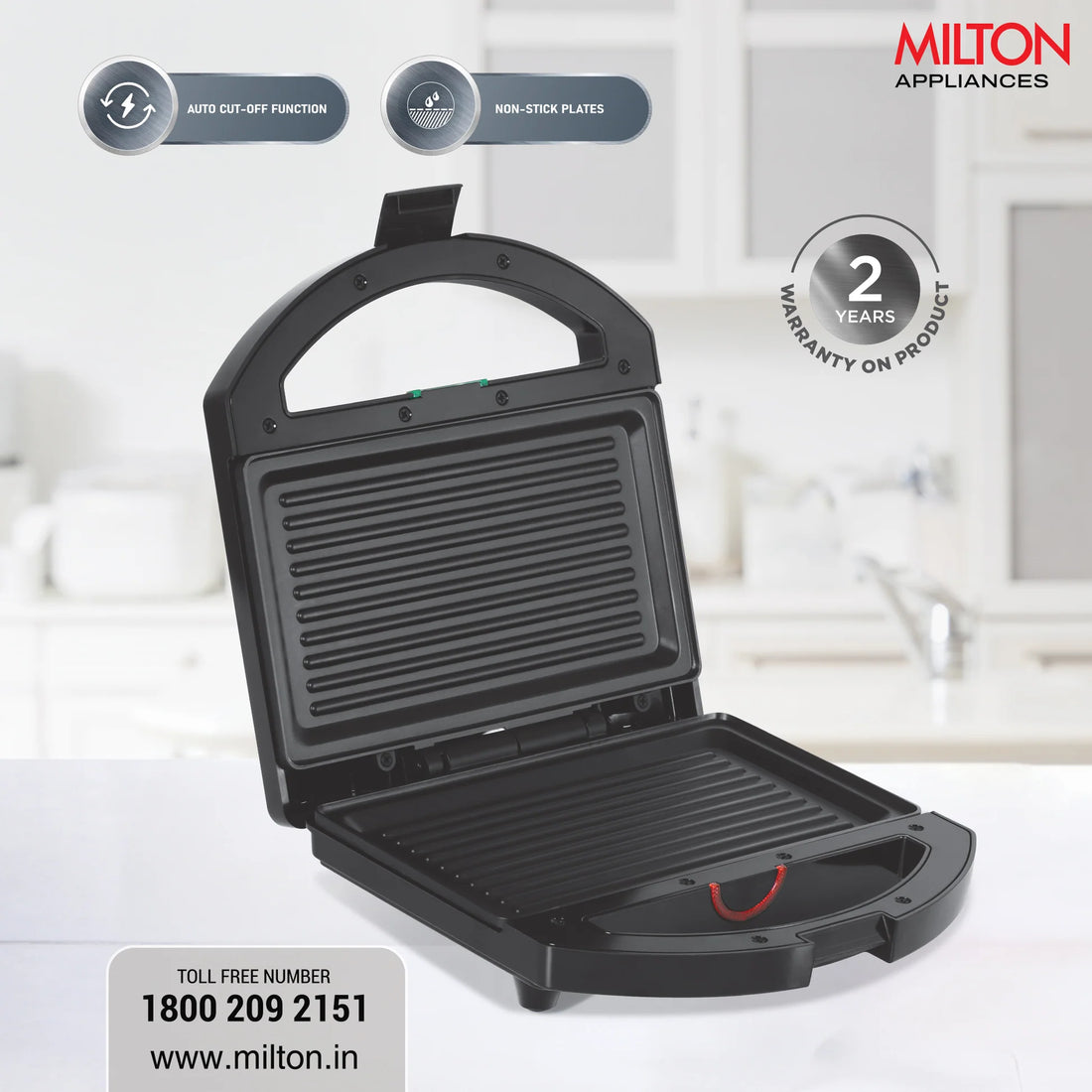 Milton HSG044 Sandwich Griller