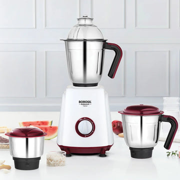 Borosil Duramax 750W Mixer Grinder with 3 Stainless Steel Jars