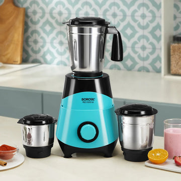 Borosil Neo 3 500W Mixer Grinder with 3 Stainless Steel Jars