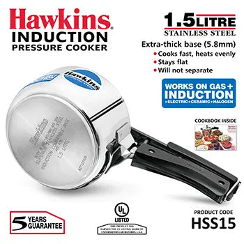 HAWKINS STAINLESS STEEL PRESSURE COOKER