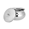 Chakmak Stainless Steel Mango Shape Handi with Lid | Set of 3
