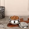Chakmak Stainless Steel Mango Shape Handi with Lid | Set of 3