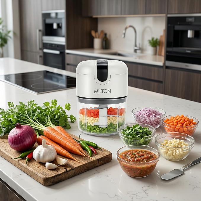 Milton Mini Electric Chopper with Stainless Steel Blades