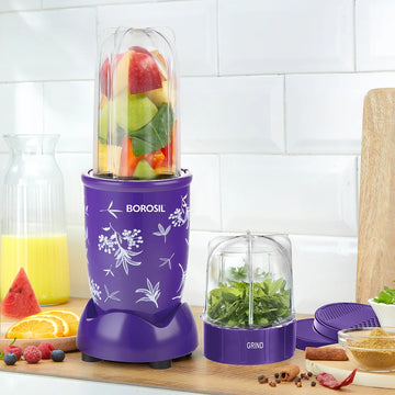 Borosil Nutrifresh PB42 blender & Grinder with Steel Blades - Purple