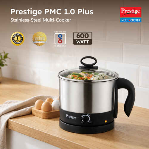 Prestige Electric Multi Cook Kettle with Glass Lid - 1L