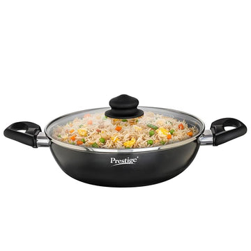 Prestige Omega Deluxe Non-Stick Kadhai - 2.4 Litre | Scratch Resistant