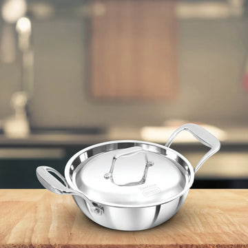 Hawkins PRO Tri-Ply Stainless Steel Deep Fry Pan