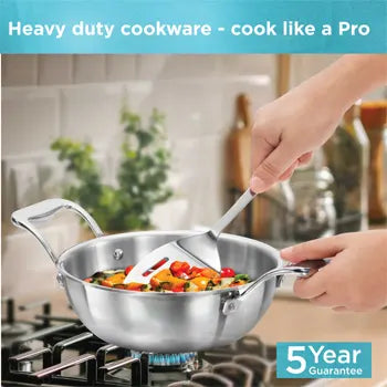 Hawkins PRO Tri-Ply Stainless Steel Deep Fry Pan