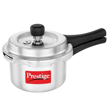 Prestige Popular Svachh Virgin Aluminium Pressure Cooker | Outer Lid with Spillage Control