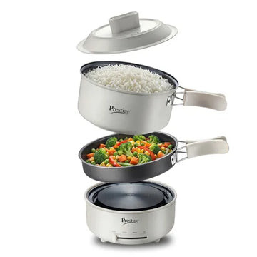 Prestige Electric Omnipot 1.3 L Electric Cooking Pot & Fry Pan with Lid