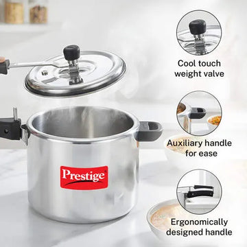 Prestige Nakshatra Plus Svachh Pressure Cooker | Spillage Control, 10 Litre