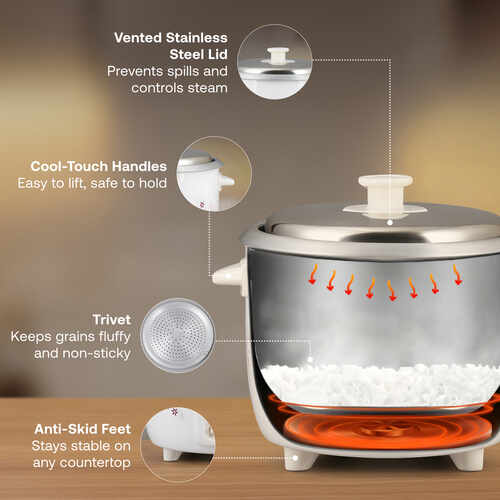 Prestige Delight Electric Rice Cooker with Close Fit Lid