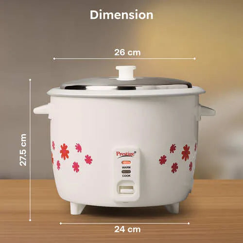 Prestige PRWO Electric Rice Cooker with Close Fit Lid | Multi purpose