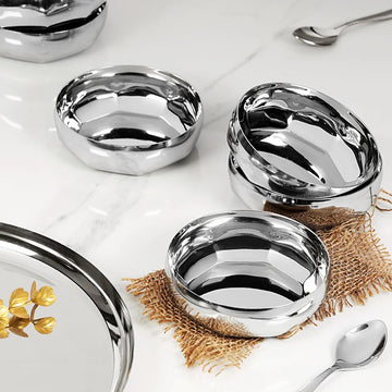 Chakmak Cobra Stainless Steel Pudding Bowl - Set of 6