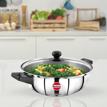 Futura Stainless Steel Frying Pan with Glass Lid