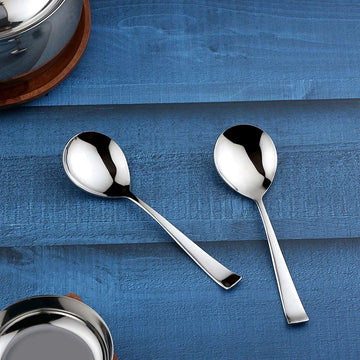 Chakmak Premium Stainless Steel Serving Spoon - Set of 2