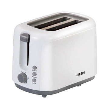 Glen Electric 2-Slice Auto Pop-Up Toaster 750W with 6-Level Browning Control, Removable Crumb Tray (3019)