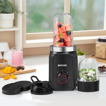 Borosil Nutrifresh NB06 Smoothie Maker & Grinder - 400W Compact Blender