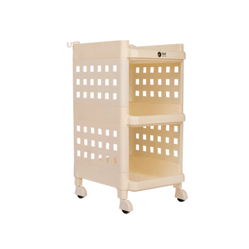 TNT Storage Trolley with Wheels | Multi-Purpose Plastic Organizer Racks