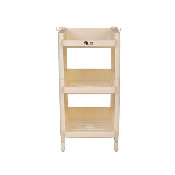 TNT Storage Trolley with Wheels | Multi-Purpose Plastic Organizer Racks