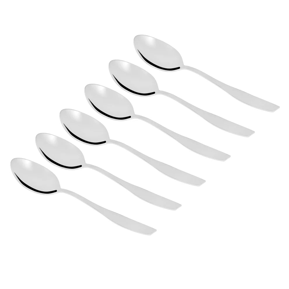 Chakmak Premium Stainless Steel Florida Tea Spoon Set - 6 Piece