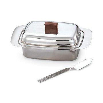 Maha Creation Stainless Steel Butter Box Container with Lid & Knife
